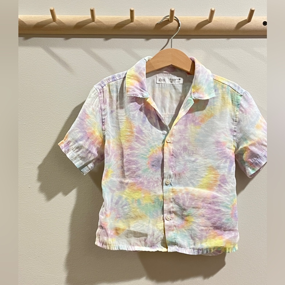 ZARA | Tie-dye Button-up Shirt | 18-24 Mo